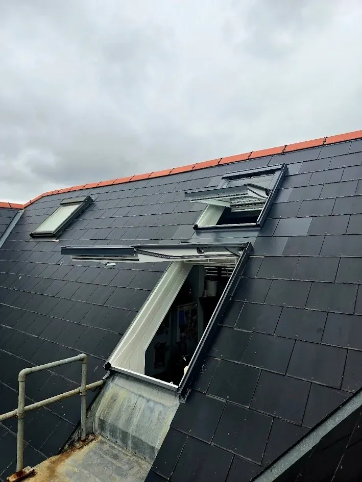 Finished commercial window installation.