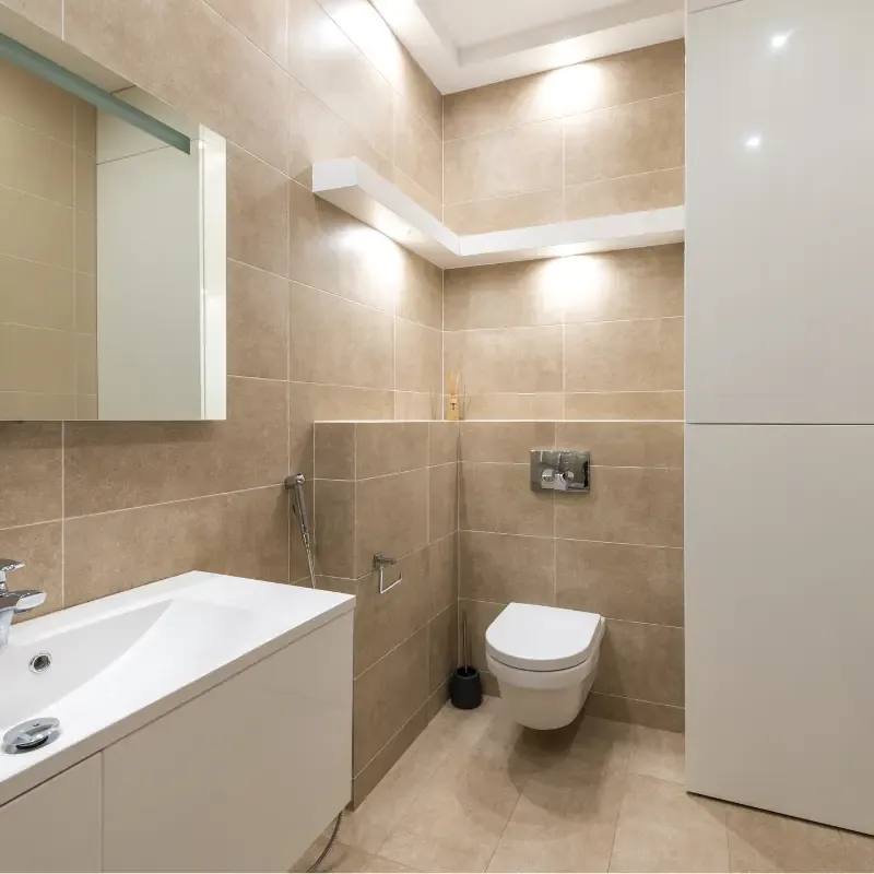 Finished bathroom renovation.