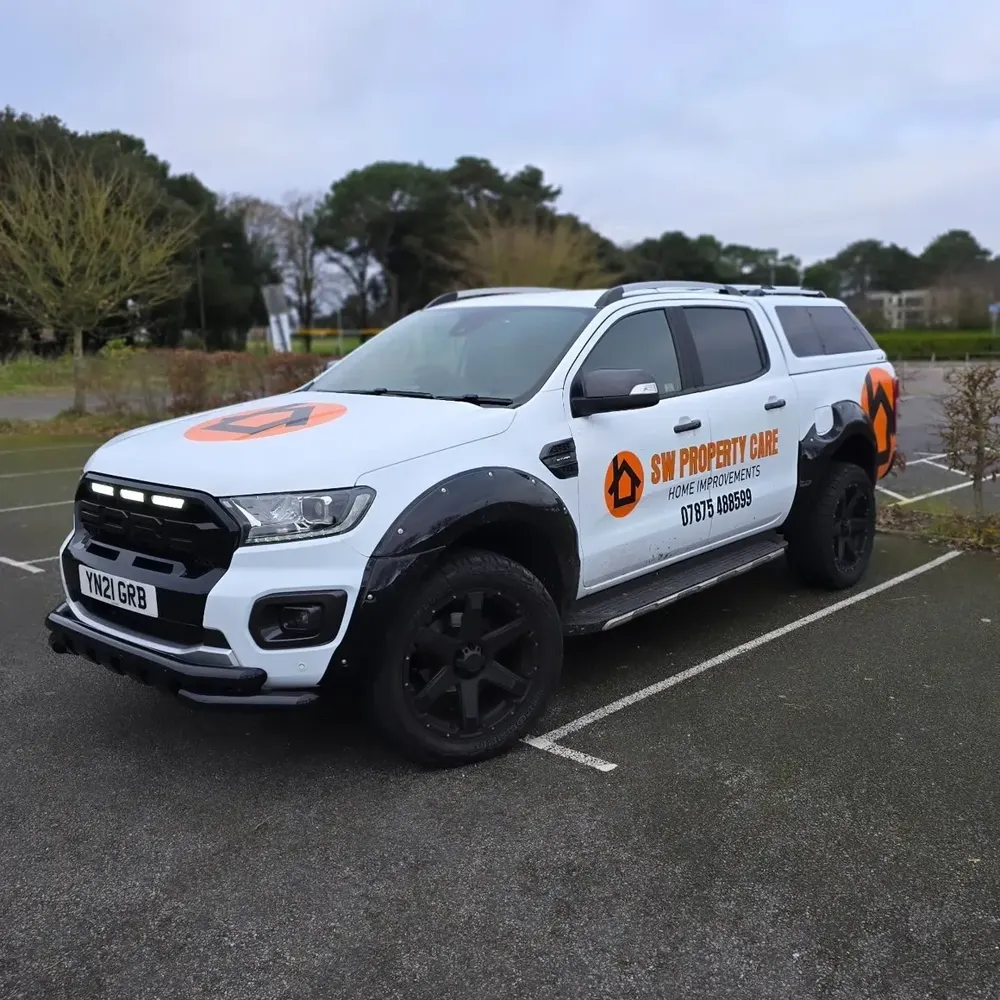 SW Property Care truck on site